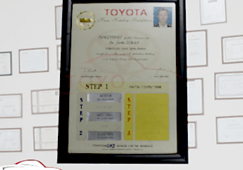 TOYOTA - Katılım Belgesi