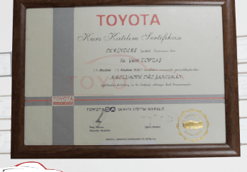 TOYOTA - Katılım Belgesi