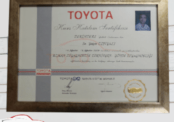 TOYOTA - Katılım Belgesi