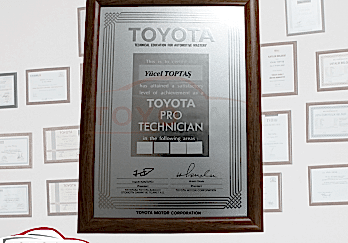 TOYOTA - Katılım Belgesi